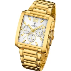 Festina Herrenuhr Edelstahl gold Timeless Chronograph Armbanduhr UF20638/1