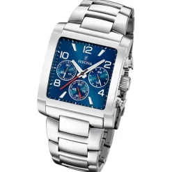 Festina Herrenuhr Edelstahl silber Timeless Chronograph Armbanduhr UF20652/1