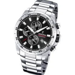 Festina Herrenuhr Edelstahl silber Festina Chronograph Armbanduhr UF20463/4