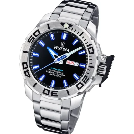 Festina Herrenuhr Edelstahl silber Festina The Originals Armbanduhr UF20665/3