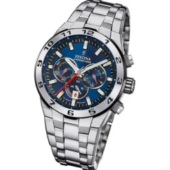 Festina Herrenuhr Edelstahl silber Festina Chrono Bike Armbanduhr UF20670/1