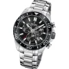 Festina Herrenuhr Edelstahl silber Festina Swiss made Armbanduhr UF20042/4