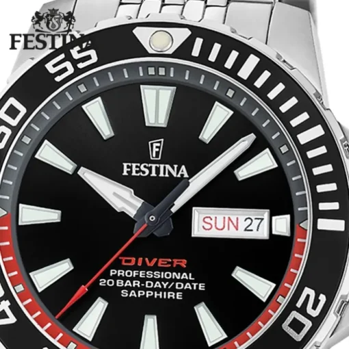 Festina Herrenuhr Edelstahl silber Festina The Originals Armbanduhr UF20661/3