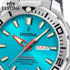 Festina Herrenuhr Edelstahl silber Festina The Originals Armbanduhr UF20665/6