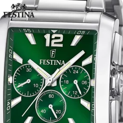 Festina Herrenuhr Edelstahl silber Timeless Chronograph Armbanduhr UF20635/3