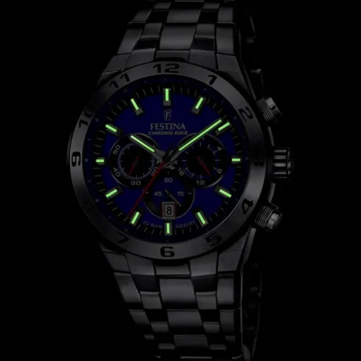 Festina Herrenuhr Edelstahl silber Festina Chrono Bike Armbanduhr UF20670/3