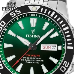 Festina Herrenuhr Edelstahl silber Festina The Originals Armbanduhr UF20661/2