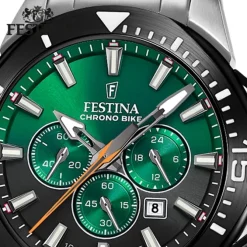Festina Herrenuhr Edelstahl silber Festina Chrono Bike Armabnduhr UF20641/B