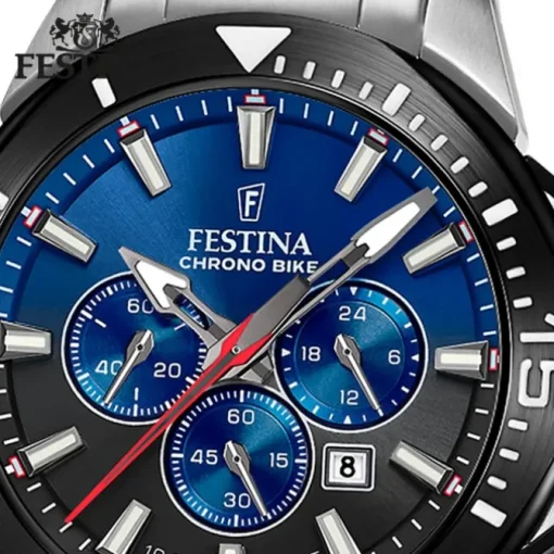 Festina Herrenuhr Edelstahl silber Festina Chrono bike Armbanduhr UF20641/C