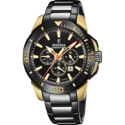 Festina Herrenuhr Edelstahl schwarz Festina Chrono Bike Armbanduhr UF20644/1
