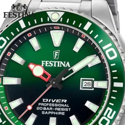 Festina Herrenuhr Edelstahl silber Festina The Originals Armbanduhr UF20663/2