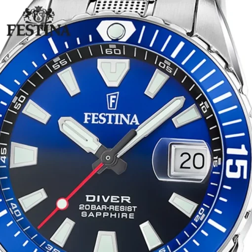 Festina Herrenuhr Edelstahl silber Festina The Originals Armbanduhr UF20669/1