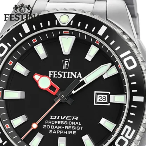 Festina Herrenuhr Edelstahl silber Festina The Originals Armbanduhr UF20663/3