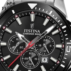 Festina Herrenuhr Edelstahl silber Festina Chrono bike Armbanduhr UF20641/D