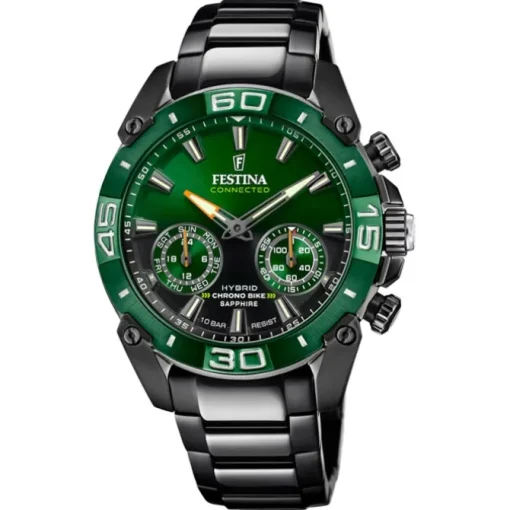 Festina Herrenuhr Edelstahl schwarz Festina Chrono Bike Smartwatch UF20548/2