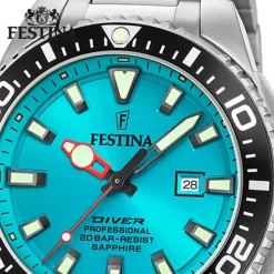 Festina Herrenuhr Edelstahl silber Festina The Originals Armbanduhr UF20663/5
