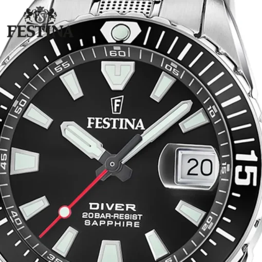 Festina Herrenuhr Edelstahl silber Festina The Originals Armbanduhr UF20669/3
