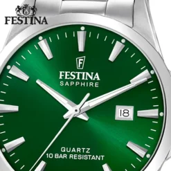 Festina Herrenuhr Edelstahl silber Festina Swiss made Armbanduhr UF20024/6