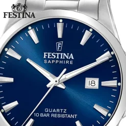 Festina Herrenuhr Edelstahl silber Festina Swiss Made Armbanduhr UF20024/3