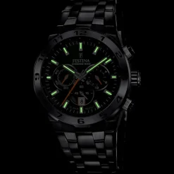 Festina Herrenuhr Edelstahl schwarz Festina Chrono Bike Armbanduhr UF20673/2