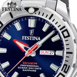 Festina Herrenuhr Edelstahl silber Festina The Originals Armbanduhr UF20665/1