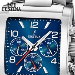 Festina Herrenuhr Edelstahl silber Timeless Chronograph Armbanduhr UF20652/1