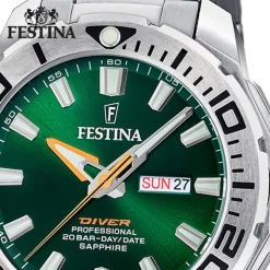 Festina Herrenuhr Edelstahl silber Festina The Originals Armbanduhr UF20665/2