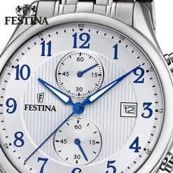 Festina Herrenuhr Edelstahl Festina Timeless Chronograph Armbanduhr UF6854/A