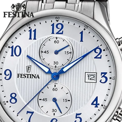 Festina Herrenuhr Edelstahl Festina Timeless Chronograph Armbanduhr UF6854/A