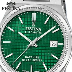 Festina Herrenuhr Edelstahl silber Festina Swiss made Armbanduhr UF20028/3