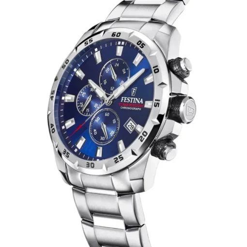 Festina Herrenuhr Edelstahl silber Festina Chronograph Armbanduhr UF20463/2
