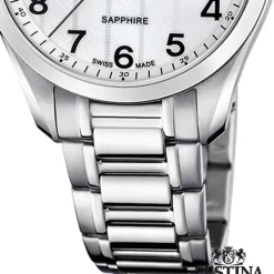 Festina Herrenuhr Edelstahl silber Festina Swiss made Armbanduhr UF20026/1
