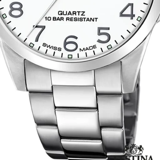 Festina Herrenuhr Edelstahl silber Festina Swiss Made Armbanduhr UF20024/1