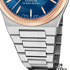 Festina Herrenuhr Edelstahl silber Festina Swiss made Armbanduhr UF20036/2