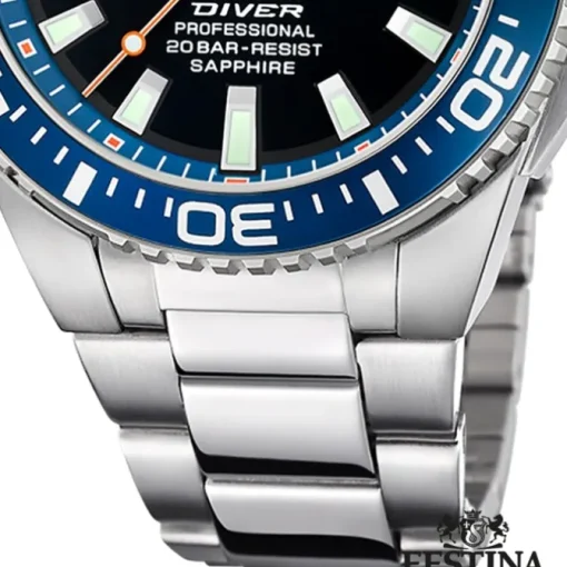 Festina Herrenuhr Edelstahl silber Festina The Originals Armbanduhr UF20663/1