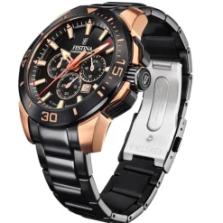 Festina Herrenuhr Edelstahl schwarz Festina Chrono Bike Armbanduhr UF20645/1