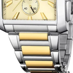 Festina Herrenuhr Edelstahl silber gold Chronograph Armbanduhr UF20637/2