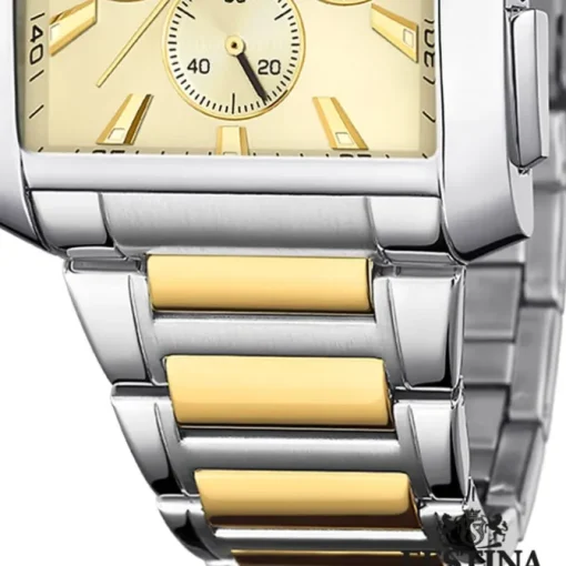 Festina Herrenuhr Edelstahl silber gold Chronograph Armbanduhr UF20637/2