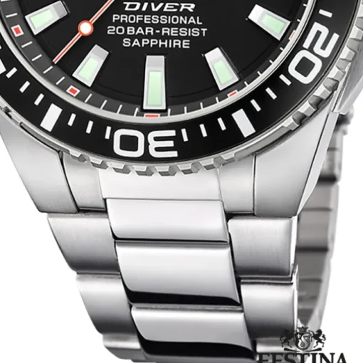 Festina Herrenuhr Edelstahl silber Festina The Originals Armbanduhr UF20663/3