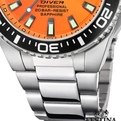 Festina Herrenuhr Edelstahl silber Festina The Originals Armbanduhr UF20663/4