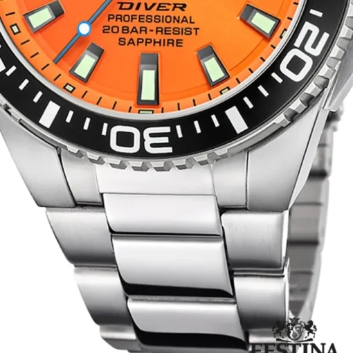 Festina Herrenuhr Edelstahl silber Festina The Originals Armbanduhr UF20663/4