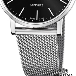 Festina Herrenuhr Edelstahl silber Festina Swiss Made Armbanduhr UF20014/3
