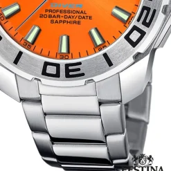 Festina Herrenuhr Edelstahl silber Festina The Originals Armbanduhr UF20665/5