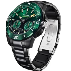 Festina Herrenuhr Edelstahl schwarz Festina Chrono Bike Armbanduhr UF20646/1