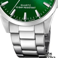 Festina Herrenuhr Edelstahl silber Festina Swiss made Armbanduhr UF20024/6