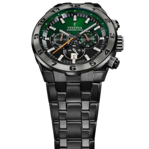 Festina Herrenuhr Edelstahl schwarz Festina Chrono Bike Armbanduhr UF20673/2