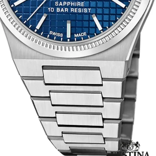 Festina Herrenuhr Edelstahl silber Festina Swiss Made Armbanduhr UF20028/2