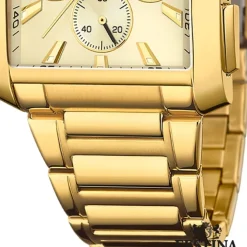Festina Herrenuhr Edelstahl gold Timeless Chronograph Armbanduhr UF20638/2