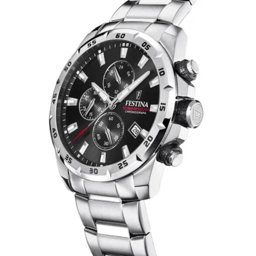 Festina Herrenuhr Edelstahl silber Festina Chronograph Armbanduhr UF20463/4