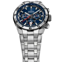 Festina Herrenuhr Edelstahl silber Festina Chrono Bike Armbanduhr UF20670/1